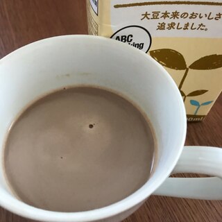 豆乳でカフェココア・オ・レ